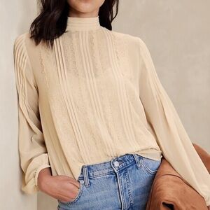 Banana Republic Factory Lace Blouse NWOT